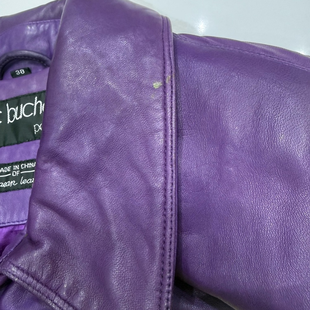Vintage Marc Buchanan Music-Themed Leather Jacket - Picture 9 of 10